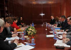 Commissioner Georgieva in a meeting with the Russian Minister for Civil Defence, Emergencies and Disaster Relief © EU