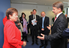 Commissioner Georgieva talking with Christian Friis Bach, Danish Minister for Development Cooperation © EU