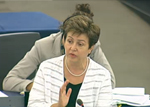 Italian MEP Elisabeta Gardini and Commissioner Kristalina Georgieva speak about European disaster response