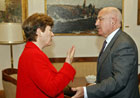 Commissioner Georgieva meets János Martonyi, the Hungarian Minister for Foreign Affairs – Hungary, 18/10/2010 © EU