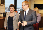 La commissaire Georgieva et Urmas Paet, ministre estonien des Affaires étrangères © Helin Noor, Kristi Sõber