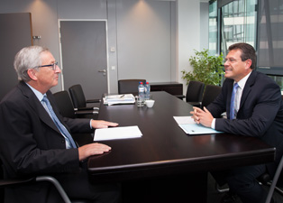 President-elect Juncker and Maroš Šefčovič
