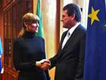 Meeting with Italian EU Affairs minister Anna Maria Bernini Bovicelli, Rome.