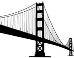 suspension bridge drawing