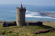 Doonagore castle in County Clare, Ireland