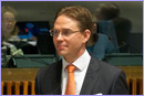 Mr Jyrki KATAINEN, Member of the European Commission, at the ECOFIN Council ©The Council of the European Union Mr Jyrki KATAINEN, Member of the European Commission, at the ECOFIN Council ©The Council of the European Union