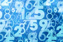 Blue abstract numbers © thinkstockphotos