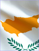 Cyprus flag @ European Union