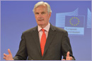 Press conference by Michel Barnier, Member of the EC, on the establishment of a Single Resolution Mechanism for the Banking Union © European Union Press conference by Michel Barnier, Member of the EC, on the establishment of a Single Resolution Mechanism for the Banking Union © European Union