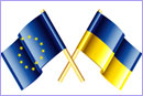 European Union and Ukraine vector flags © thinkstockphotos.co.uk
