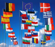 Collage of flags of all EU Member States 