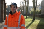 Bruno de Almeida Aveiro, 18 anos, conseguiu emprego como jardineiro municipal em Bissen, Luxemburgo.