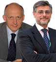 Alessandro Nanni Costa, directeur général, centre national italien de transplantation, et Giancarlo Liumbruno, directeur général, centre national italien de transfusion
