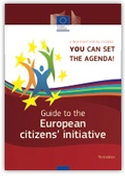 You can set the agenda: Guide to the European citizens' initiative cover