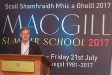 Commissioner King addressing the MacGill Summer School in Glenties