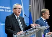 Jean-Claude Juncker and Donald Tusk, European Council meeting, 20 October © European Union , 2017
