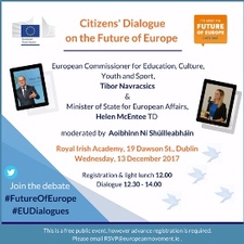Image of the invitation to the Citizens' Dialogue