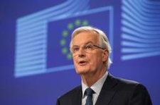 Michel Barnier speaking in Brussels last Friday