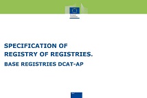 Webinar on Specification of Registry of Registries