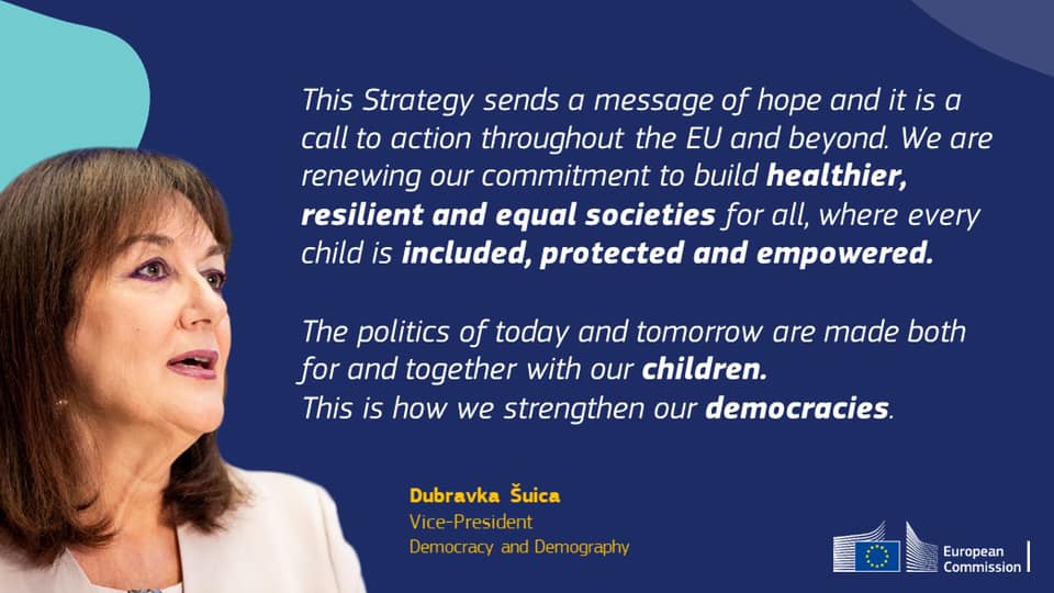 Vice-President Dubravka Suica about the EU Strategy on the rights of the child