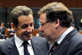 Nicolas Sarkozy og Brian Cowen