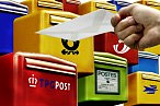 Caixas de correio de diferentes países da UE