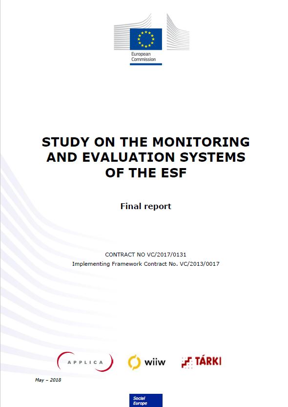 Study on the monitoring report and evaluation systems of the ESF