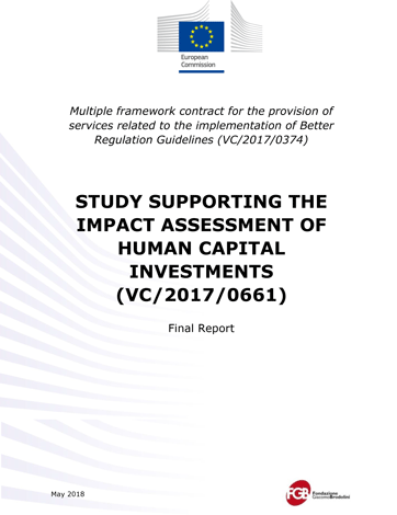Study supporting the impact assessment of human capital investments