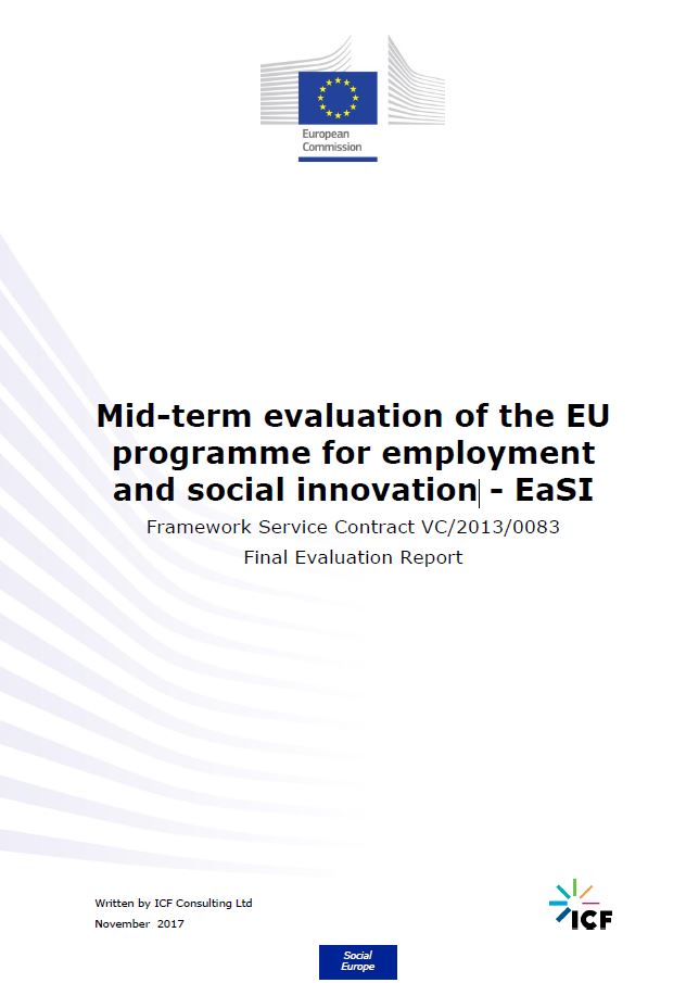 Mid-term evaluation of the EU Programme for Employment and Social Innovation - EaSI 