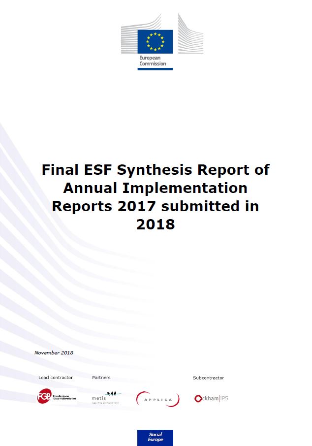 Final ESF Synthesis Report of annual implementation reports 2017 submitted in 2018