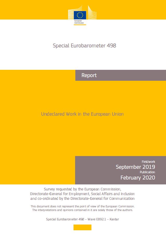 Eurobarometer on undeclared work in the European Union 