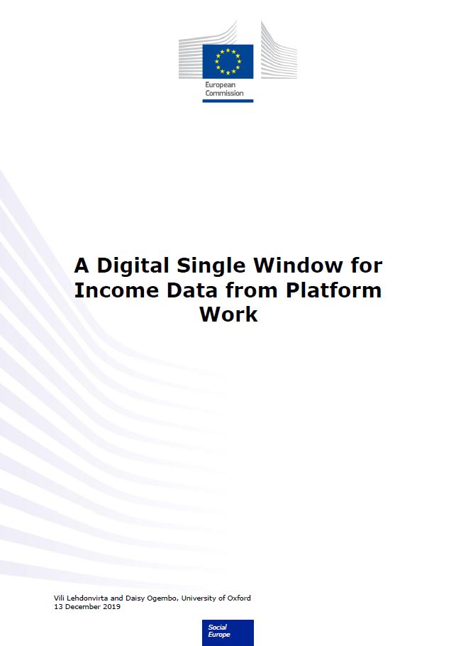 A digital single window for income data from platform work