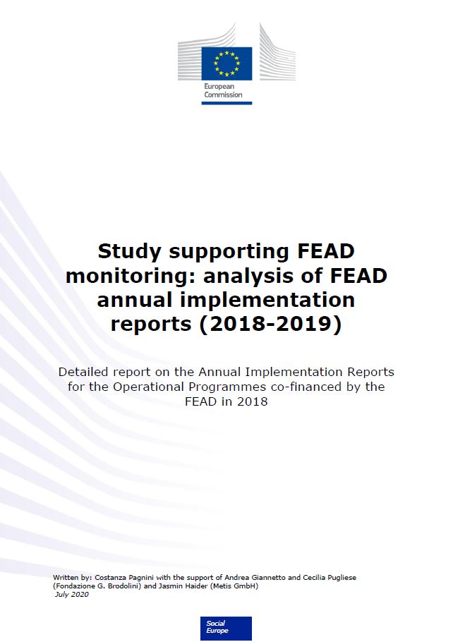 Study supporting FEAD monitoring: analysis of FEAD annual implementation reports 2018-2019