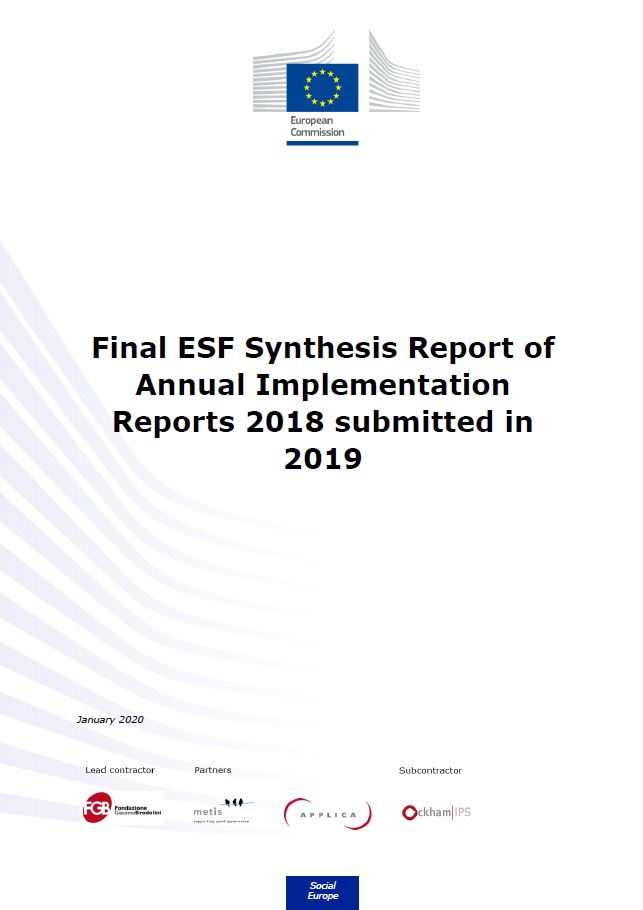 Synthesis Report of European Social Fund 2018 Annual Implementation Reports