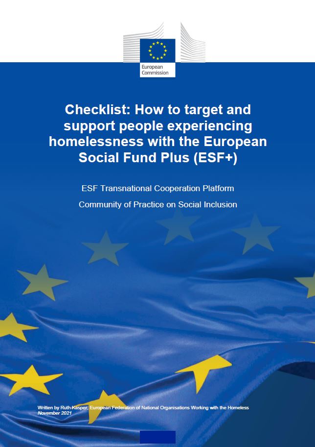 Checklist: How to target and support people experiencing homelessness with the ESF+
