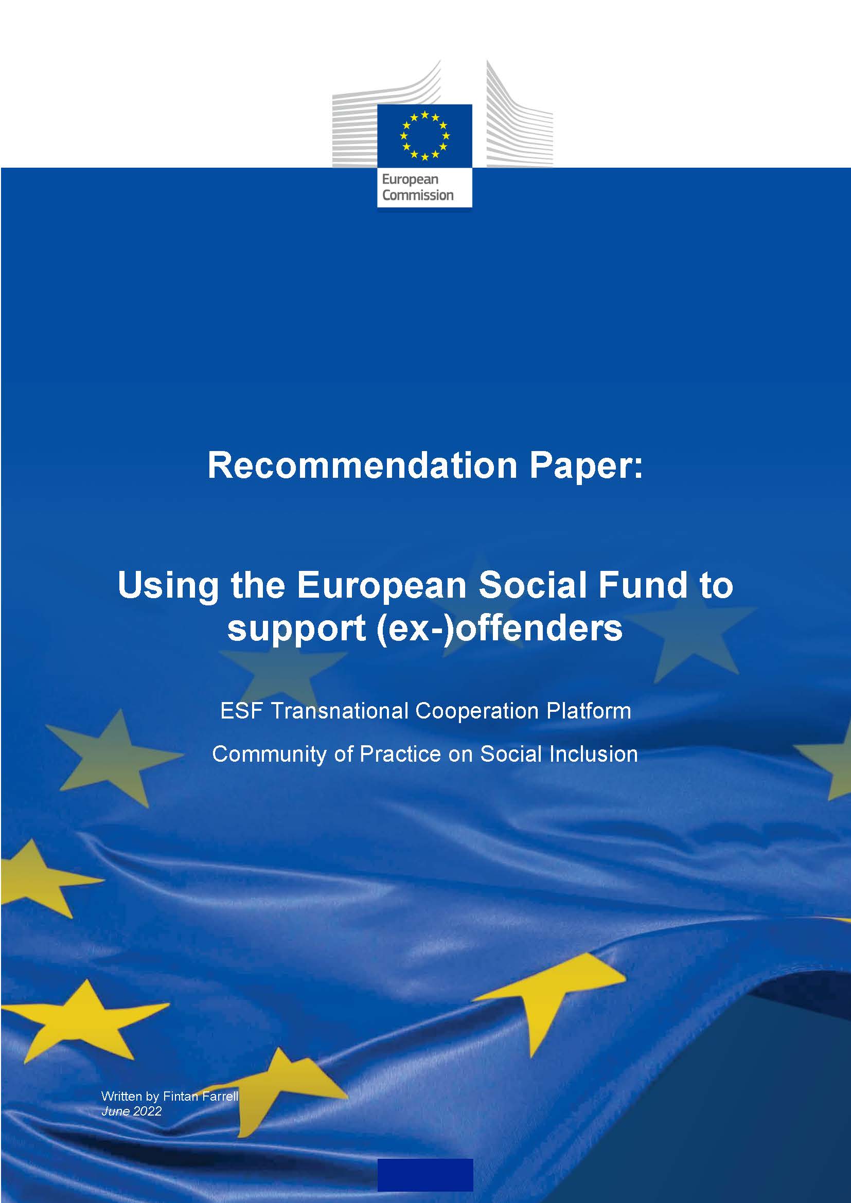 Recommendation Paper:
Using the European Social Fund to support (ex-)offenders