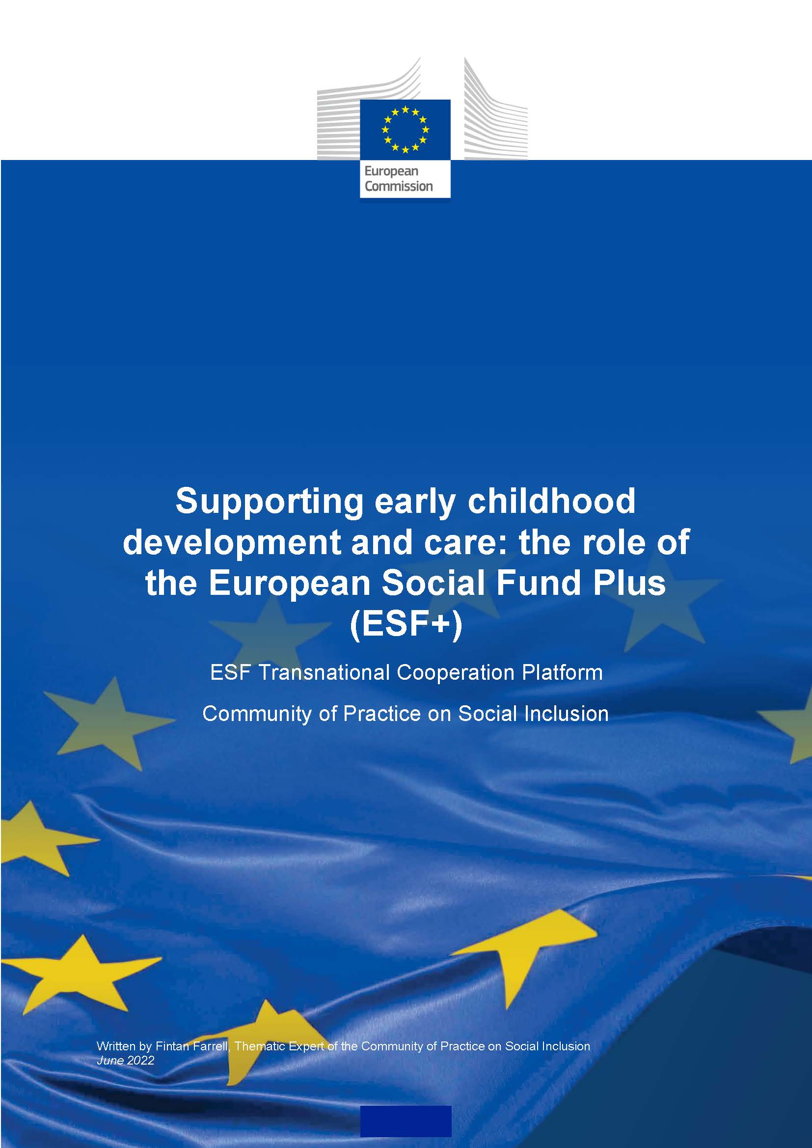 Supporting early childhood development and care: the role of the European Social Fund Plus (ESF+)