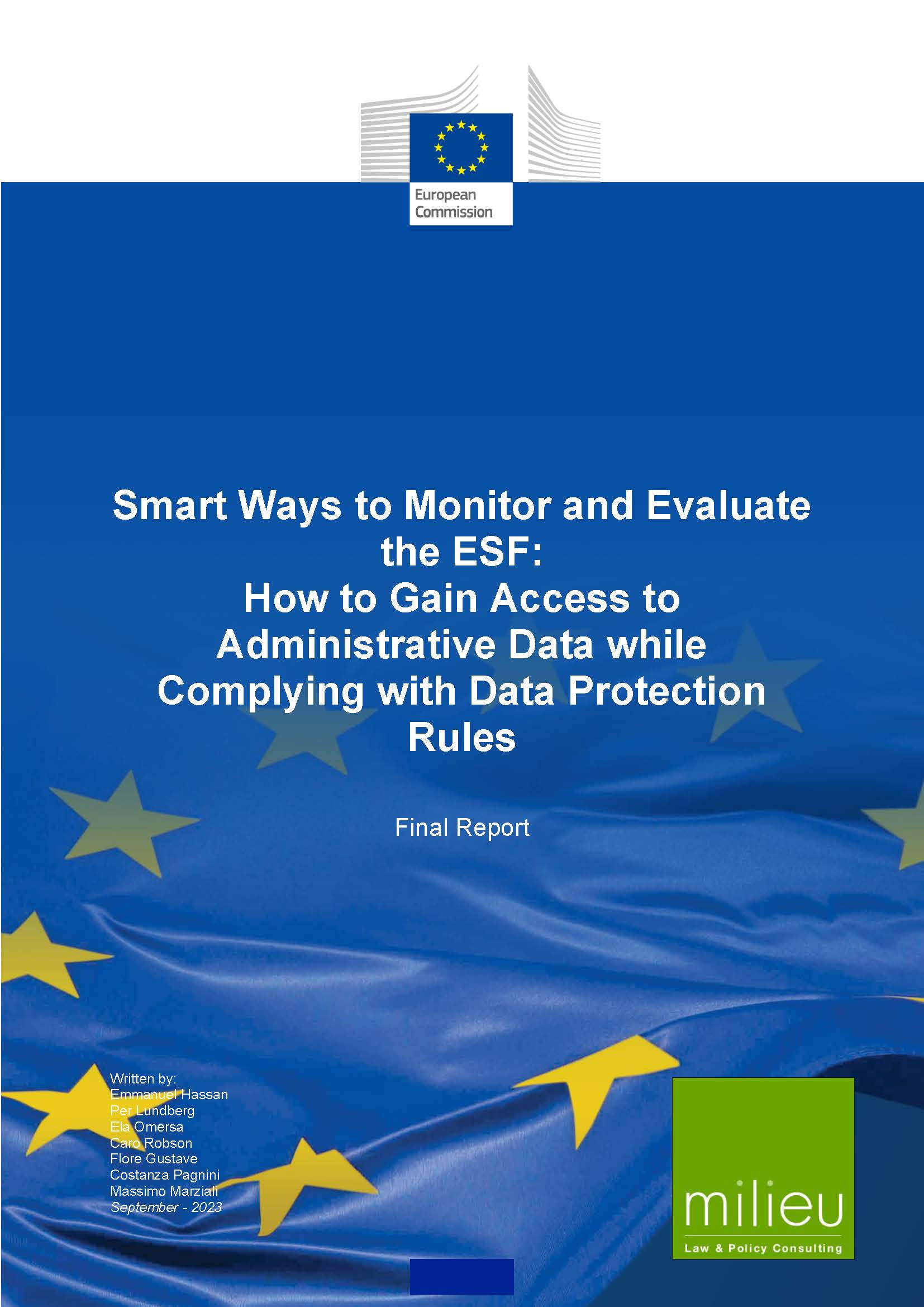 Smart Ways to Monitor and Evaluate the ESF: How to Gain Access to Administrative Data while Complying with Data Protection Rules