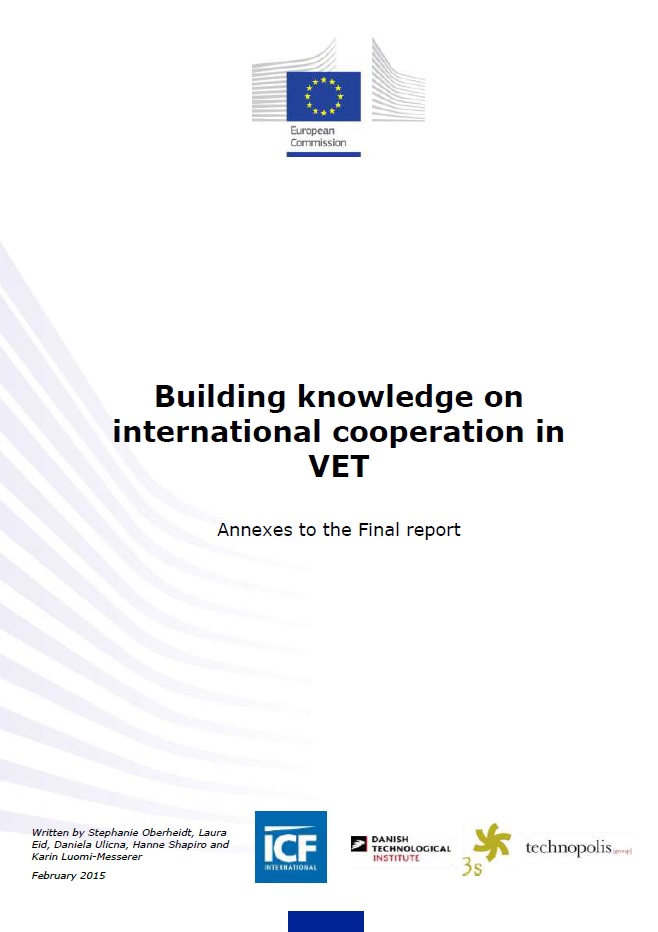 Building knowledge on international cooperation in VET - Annexes to the Final report