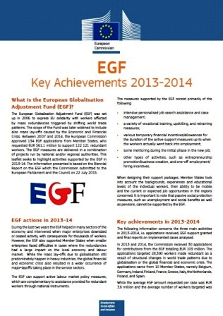 EGF - Key Achievements 2013-2014