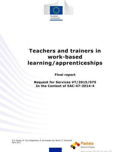 Teachers and trainers in work-based learning/apprenticeships