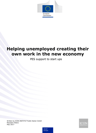 Helping unemployed creating their own work in the new economy