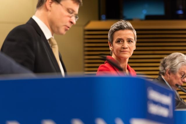 Valdis Dombrovskis, Margrethe Vestager, Thierry Breton