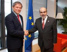 EU-Landwirtschaftskommissar Dacian Cioloș und FAO-Generaldirektor José Graziano da Silva