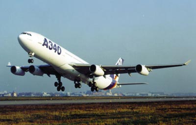 Airbus taking off