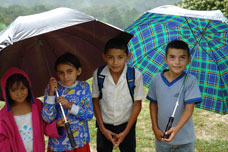 Children of the border zone between Honduras and El Salvador