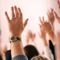 hands in the air (istock)