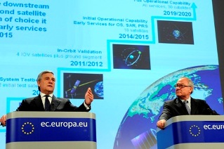 23/05/11 - Jean-Jacques Dordain, Director General of the European Space Agency (ESA), on the right, and Antonio Tajani