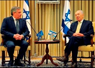 30/10/11 - Meeting Vice-President Tajani with President Shimon Peres