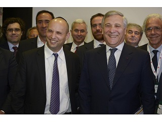 22/10/13 - Naftali Bennett, Israeli Minister for Industry, Trade, Labour and Religious Services, on the left, and Antonio Tajani, during his Mission for Growth to Israel © European Union